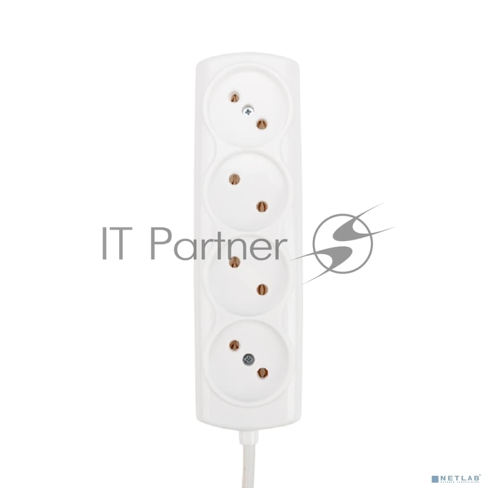 Удлинитель PROconnect OPTIMA 4 гнезда, 3 м, 2х0.75 мм², б/з, белый