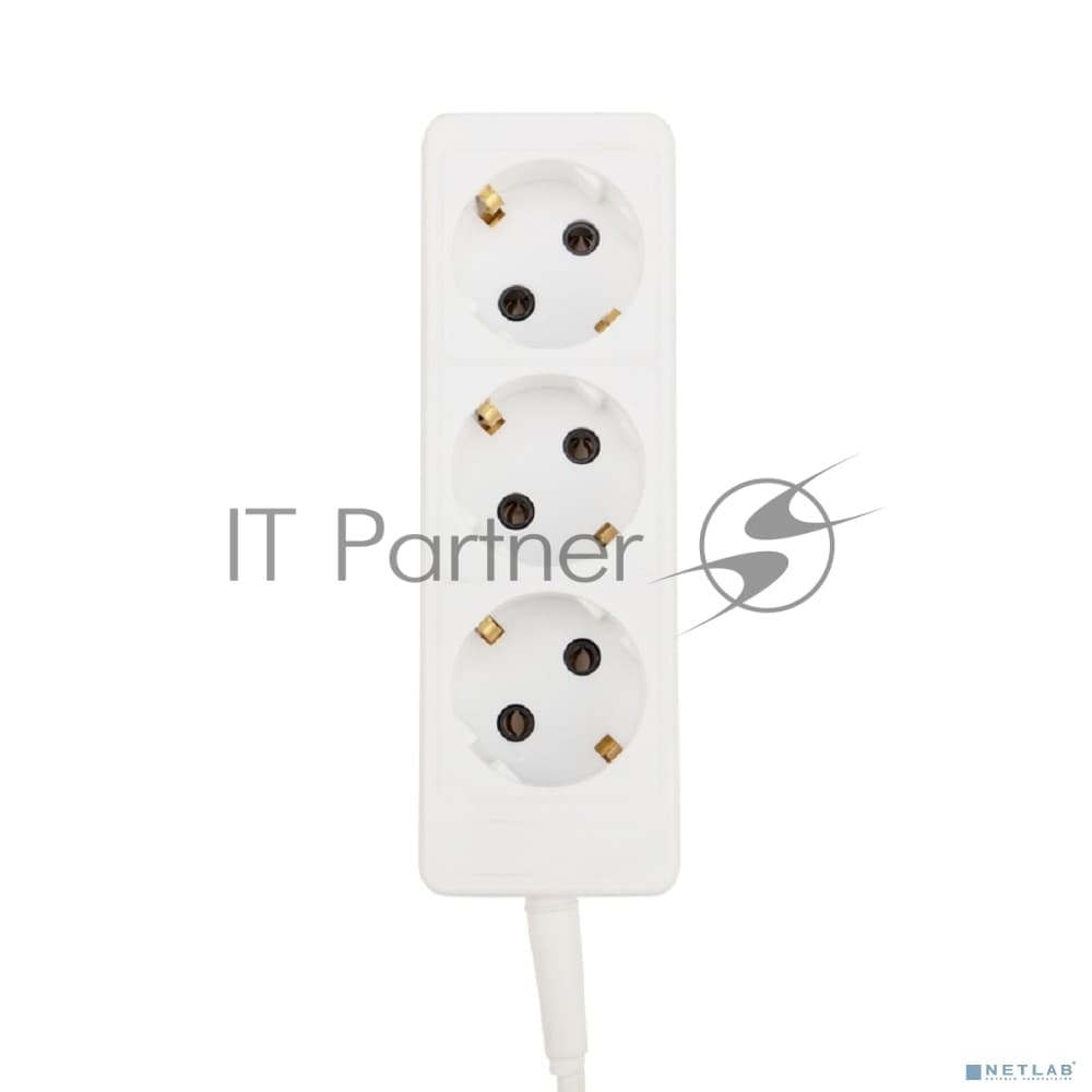 Удлинитель PROconnect 3 гнезда, 10 м, 3х0.75 мм², с/з, белый