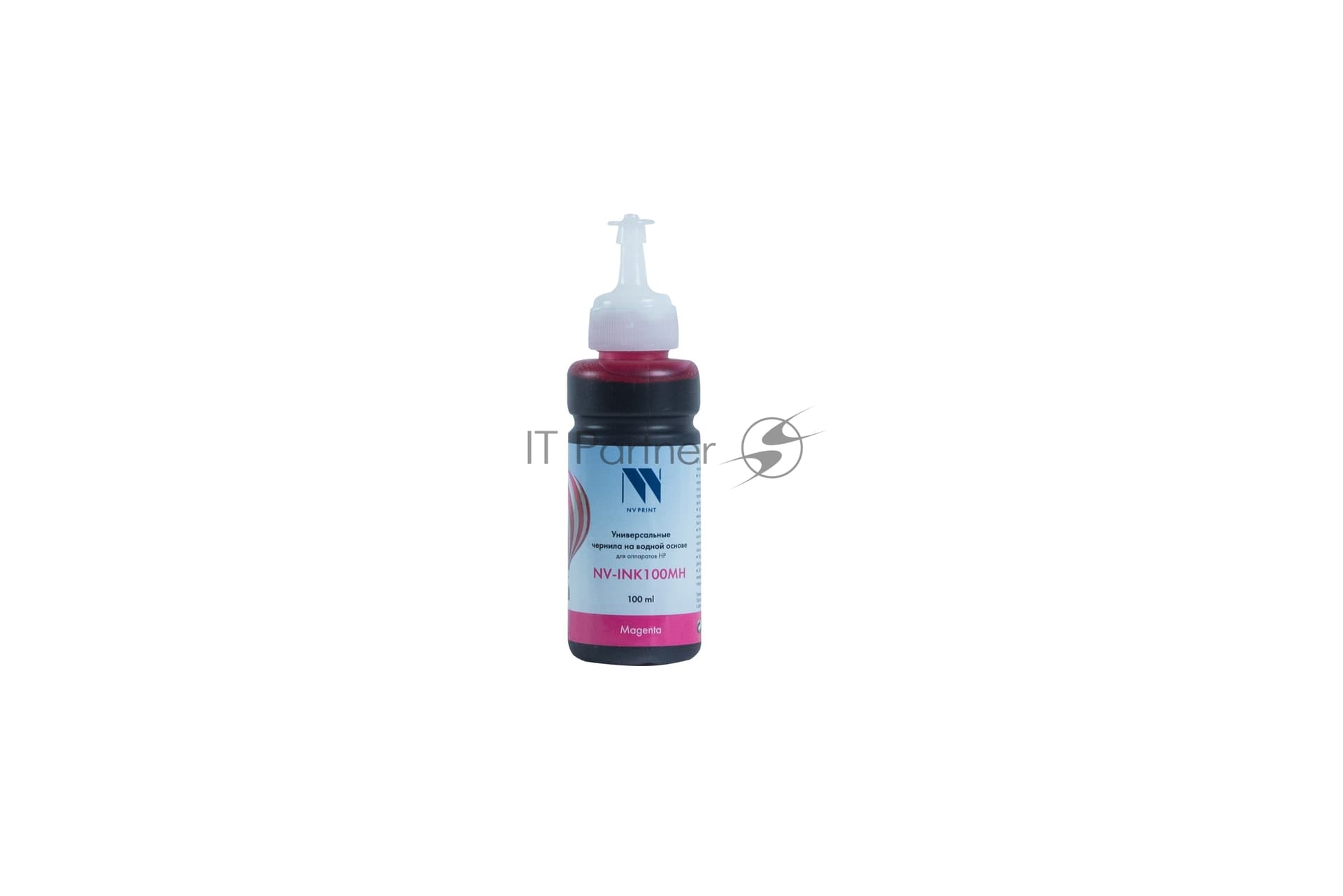 Чернила NVPrint NV-INK100 Magenta универсальные на водной основе для аппаратов HP (100 мл) (Китай)