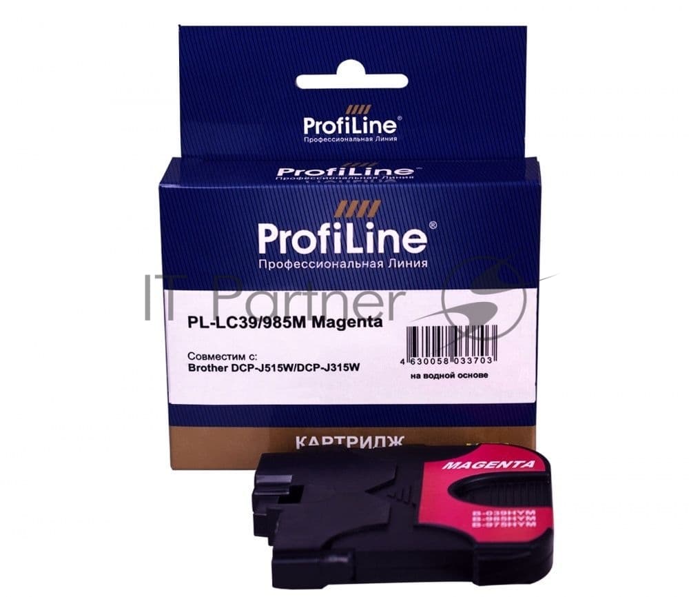 Картридж струйный ProfiLine PL-LC39/985M для принтеров Brother DCP-J125/DCP-J315W/DCP-J515W/MFC-J220/MFC-J265W/MFC-J410/MFC-J415W с чернилами Magenta