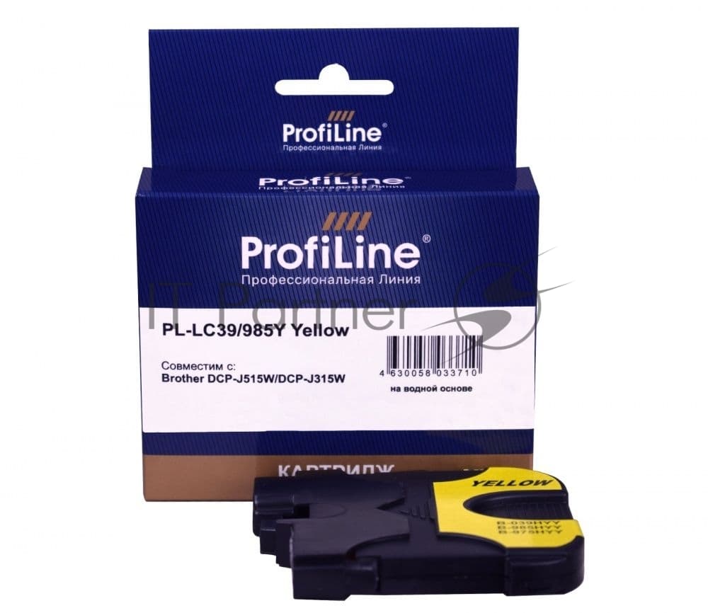 Картридж струйный ProfiLine PL-LC39/985Y для принтеров Brother DCP-J125/DCP-J315W/DCP-J515W/MFC-J220/MFC-J265W/MFC-J410/MFC-J415W с чернилами Yellow