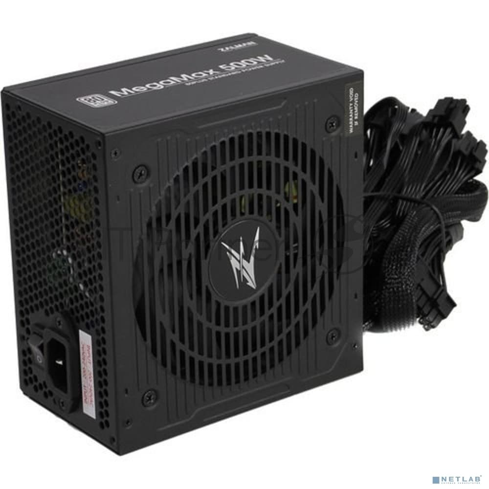 блок питания Zalman ZM500-TXII (V2), 500W, ATX12V v2.31, APFC, 12cm Fan, 80+ 230V EU, Retail