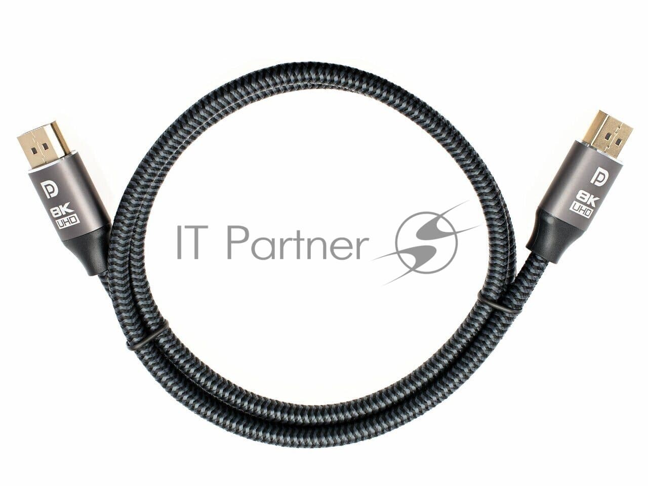 Кабель/ Кабель соединительный DP-DP 1.4V 8K@60Hz 1м, Telecom Pro <TCG750-1M>