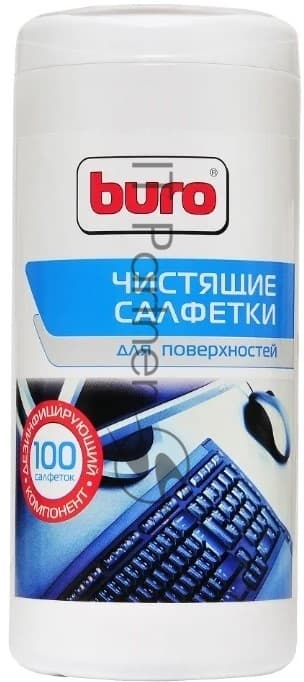 Салфетки Buro BU-Asurface для поверхностей туба 100 шт влажных