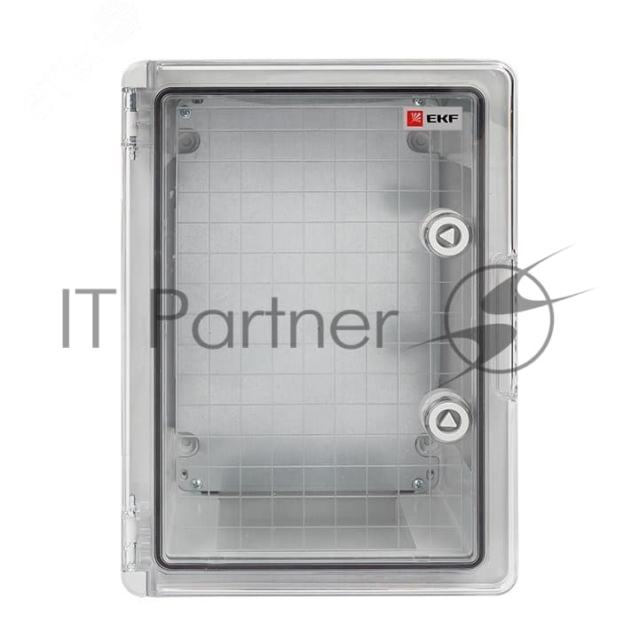 Бокс пластиковый с монтажной платой прозрачная дверь EKF PROxima PBT65MP003 400х300х170 мм IP65