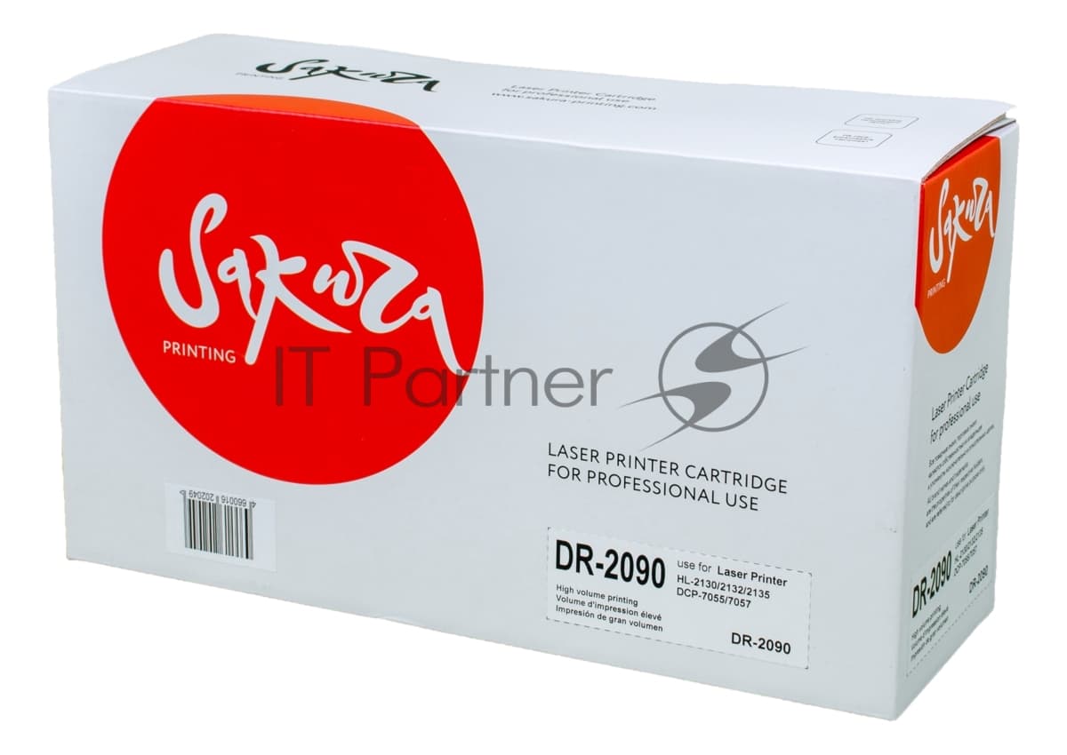 Фотобарабан Sakura DR2090 для Brother HL-2130/2132/2135 DCP-7055, 12000 к.