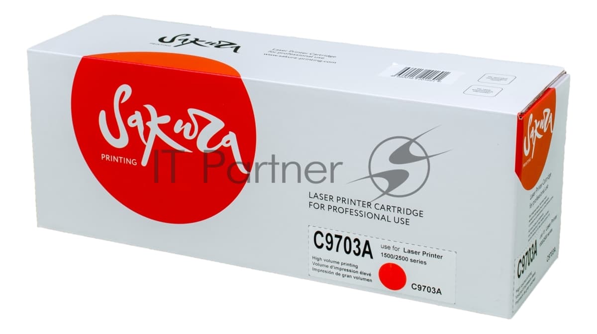Картридж лазерный Sakura C9703A для HPColor LaserJet 1500/2500 series, пурпурный, 4000 к.