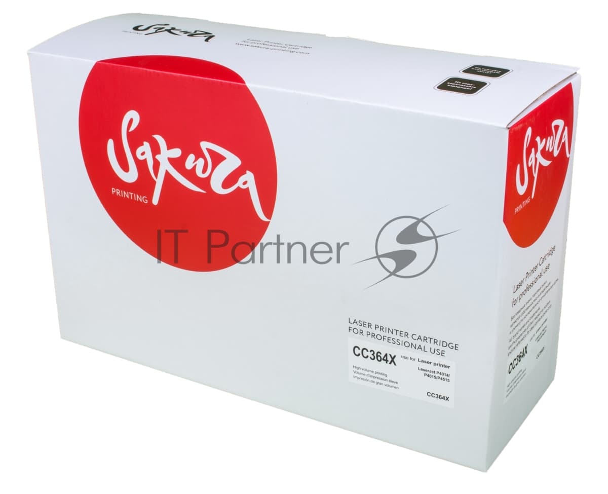 Картридж лазерный Sakura CC364X для HP LaserJet P4015/4015n/4015tn/P4515/4515n/4515tn/4515x/4515fx, черный, 24000 к.