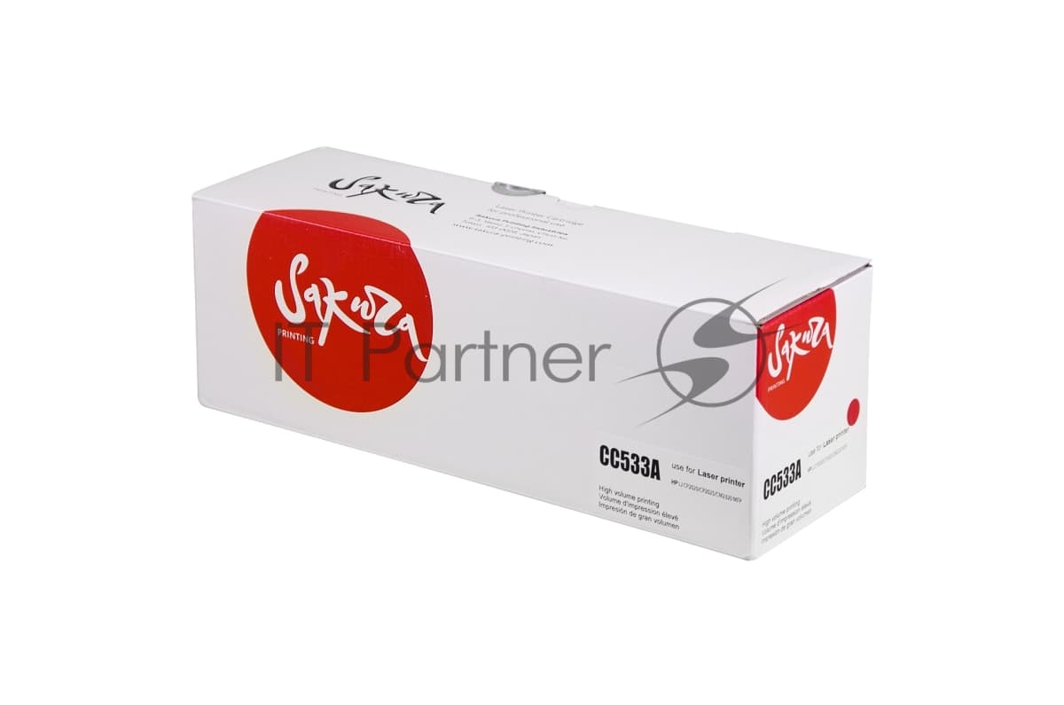 Картридж лазерный Sakura CC533A для HPColor LaserJet CM2320fxiMFP/CM2320nMFP/CM2320nfMFP/CP2025/CP2025n/CP2025dn/CP2025x, пурпурный, 2800 к.