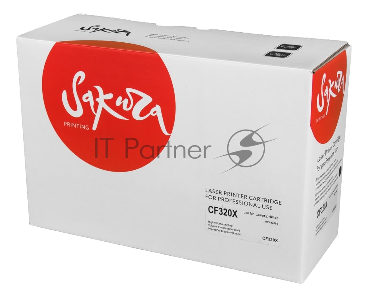 Картридж лазерный Sakura CF320X для HP Color LaserJet Enterprise M680dn, M680f, M680z, черный, 21 000 к.