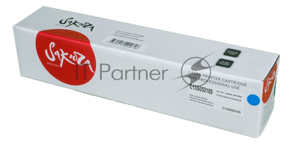 Картридж лазерный Sakura C13S050189 для Epson Aculaser C1100, синий, 4 000 к.