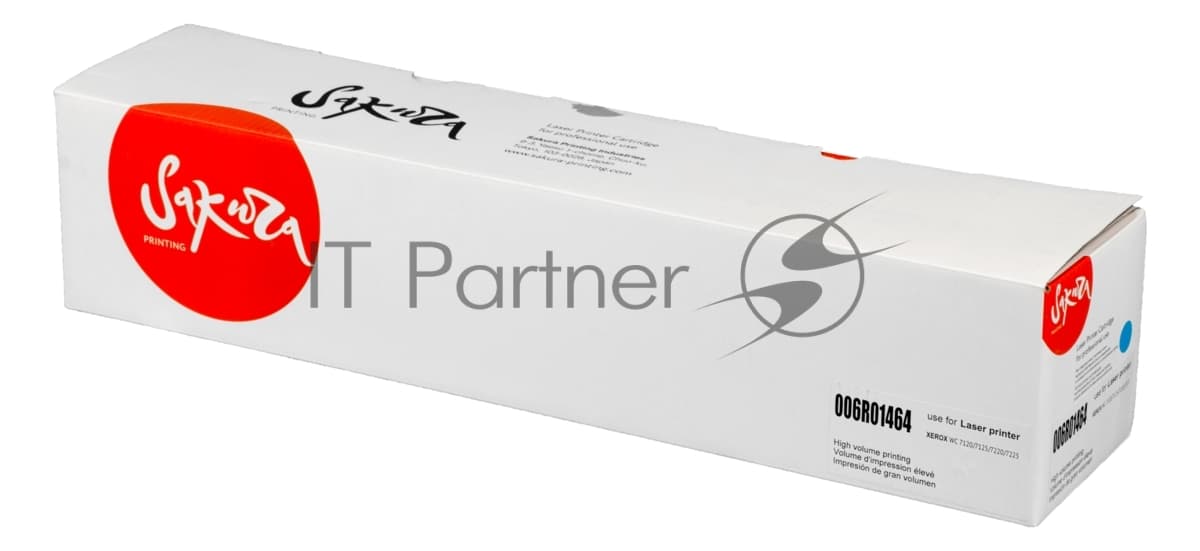 Картридж лазерный Sakura 006R01464 для Xerox WorkCentre 7120/7125, WC 7220/7225, голубой, 15 000 к.
