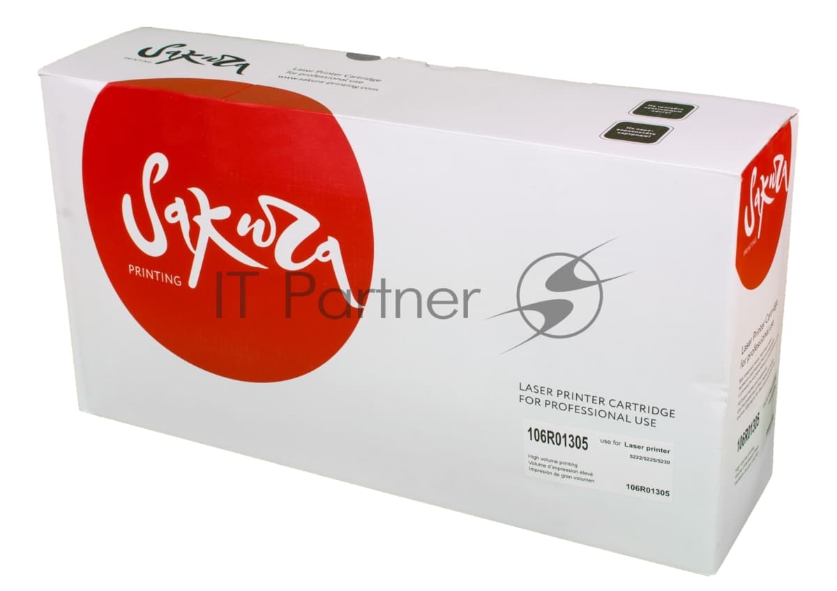 Картридж лазерный Sakura 106R01305 для Xerox WorkCentre 5225/5230,черный, 30000 к.