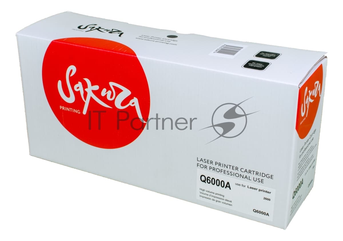 Картридж лазерный Sakura Q6000A для LaserJet 1600/2600n/2605/2605dn/2605dtn/CM1015MFP/CM1017MF, черный, 2500 к.
