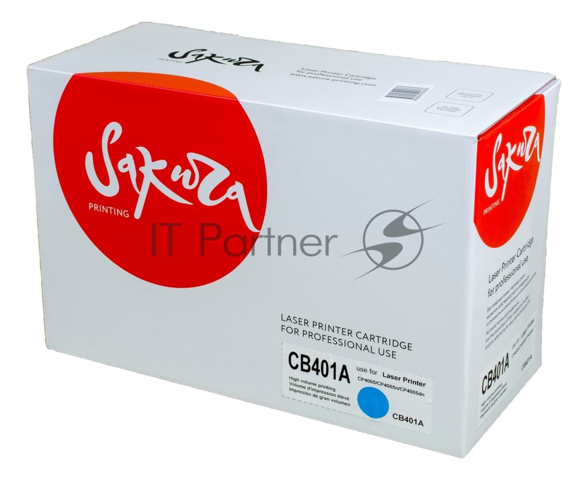 Картридж лазерный Sakura CB401A для HPColor LaserJet CP4005/CP4005n/CP4005dn, синий, 7500 к.