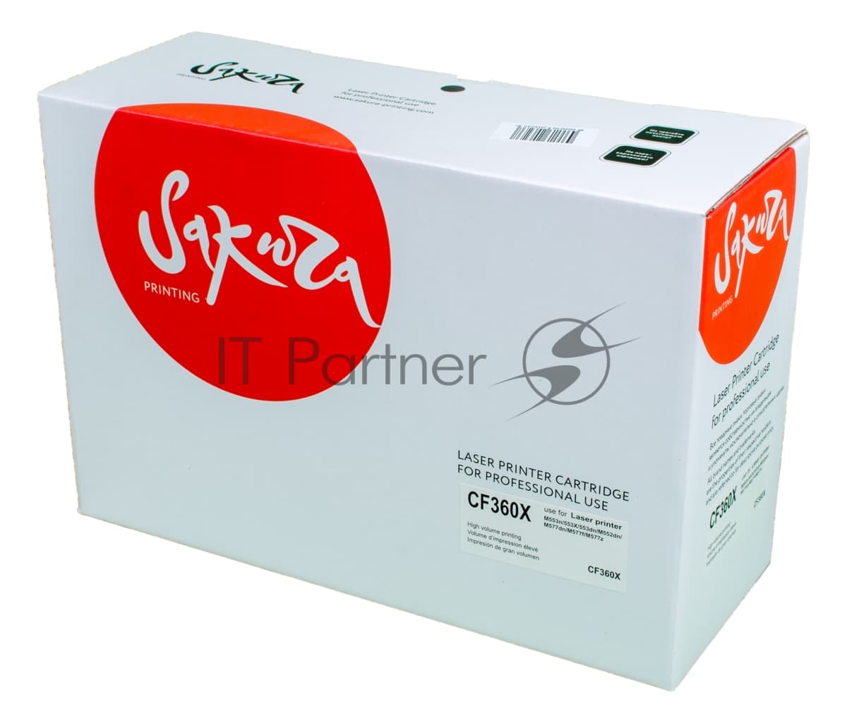 Картридж лазерный Sakura CF360X для HP Color LaserJet Enterprise M553n/553X/553dn HP Color LaserJet Enterprise M552dn, черный, 12500 к.