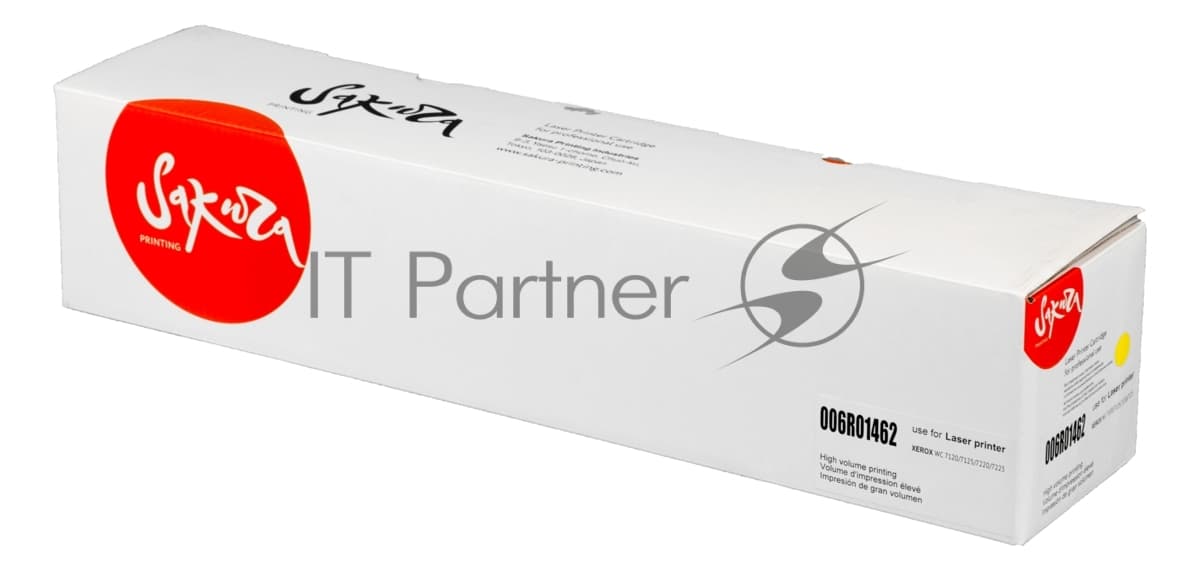 Картридж лазерный Sakura 006R01462 для Xerox WorkCentre 7120/7125, WC 7220/7225, желтый, 15 000 к.