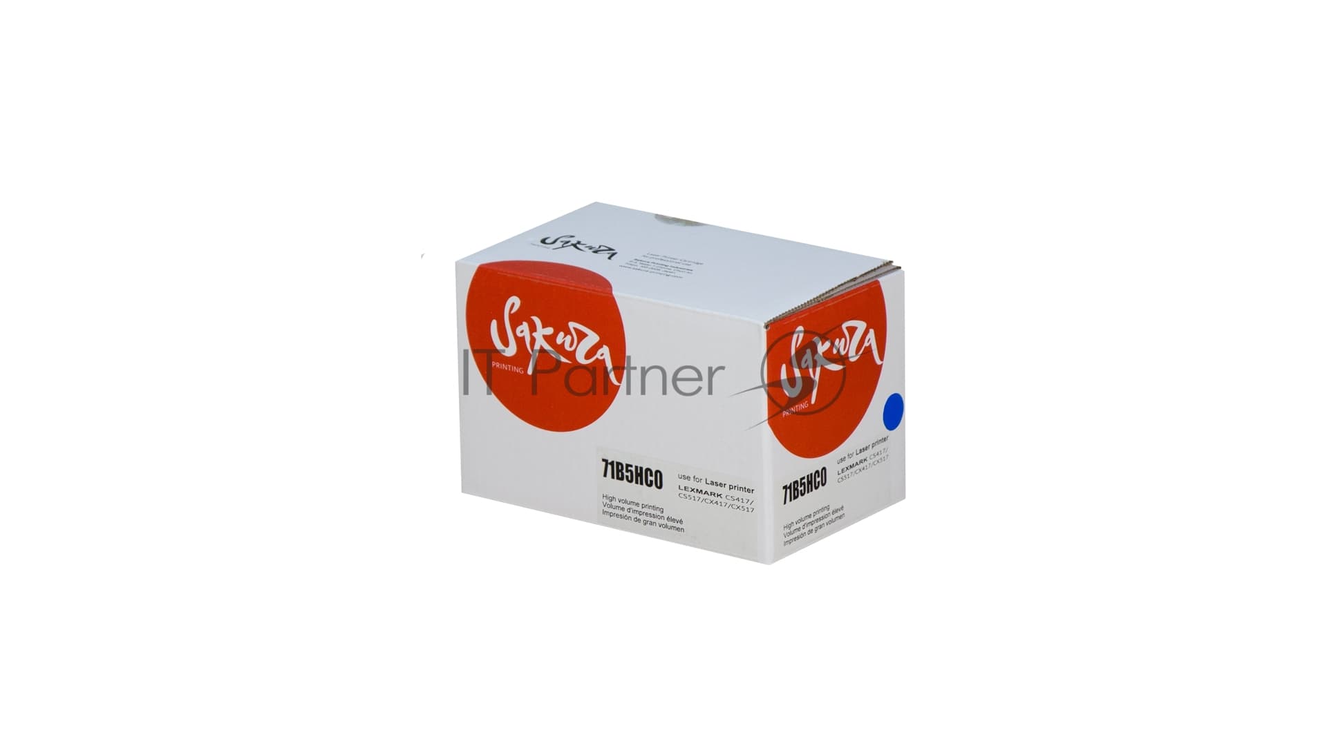Картридж Sakura 71B5HC0 для Lexmark CS417dn/CS517de/CX417de/CX517de, синий, 3500 к.