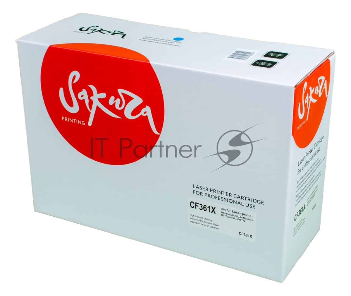 Картридж лазерный Sakura CF361X для HP Color LaserJet Enterprise M553n/553X/553dn HP Color LaserJet Enterprise M552dn синий, 9500к.