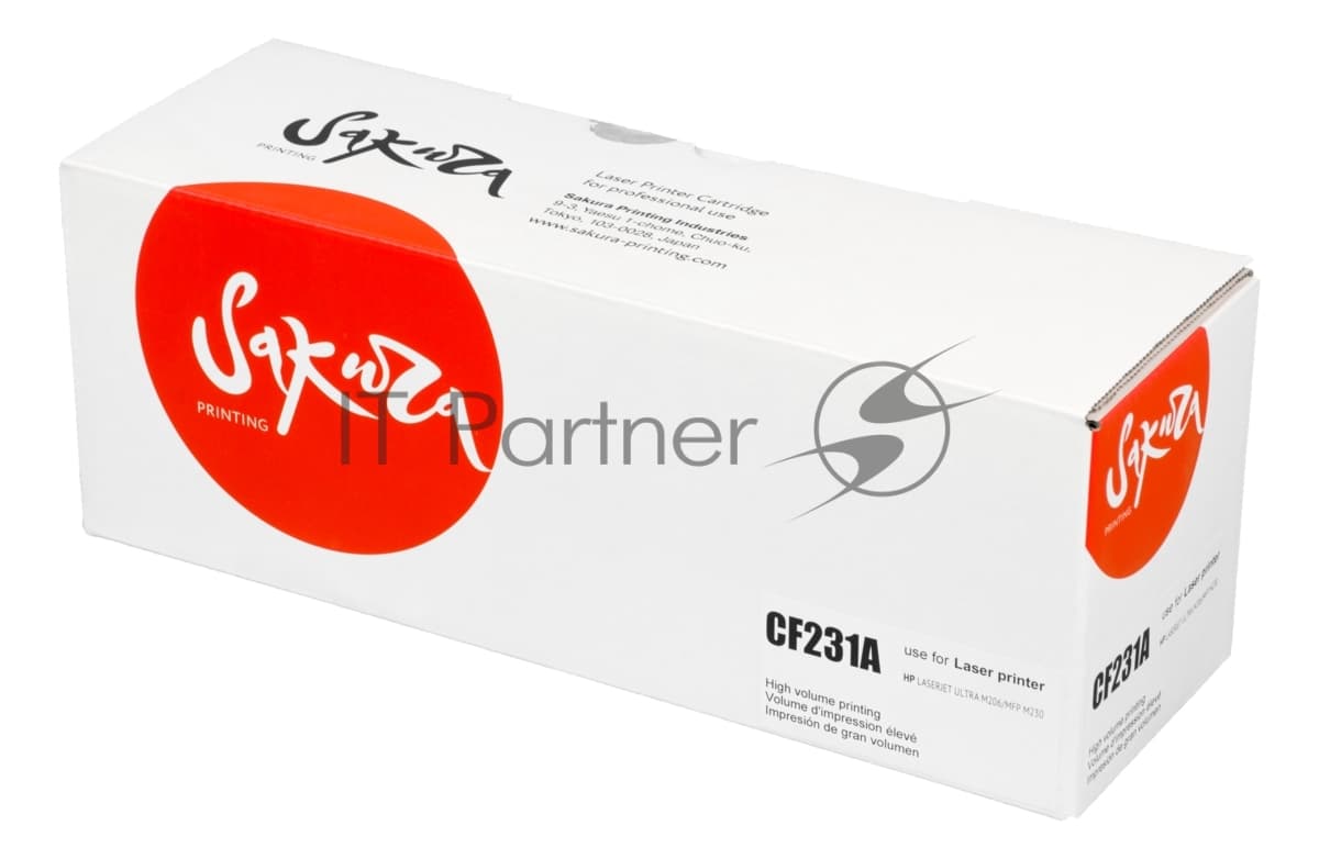 Картридж лазерный Sakura CF231A (HP 31A) для МФУ HP LaserJet Ultra M230sdn, черный, 5 000к.