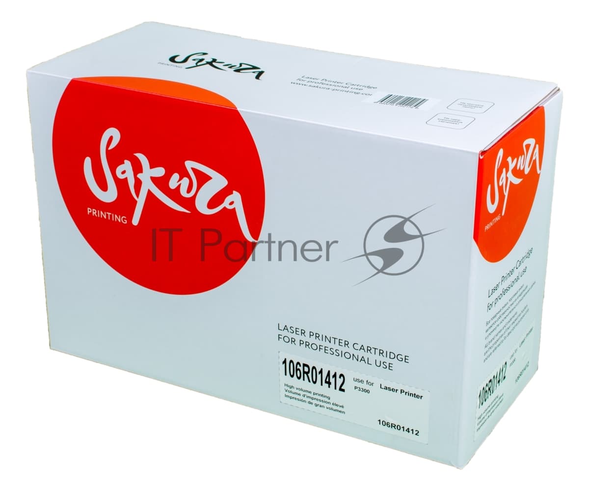 Картридж лазерный Sakura 106R01412 для Xerox P3300, черный, 8000 к.
