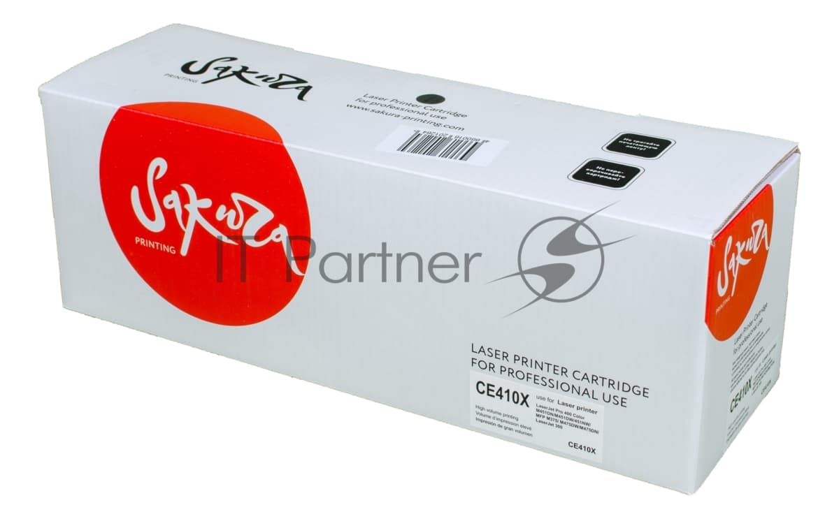 Картридж лазерный Sakura CE410X для HPLaserJet Pro 300/400 color M351/M375nw/M451dn/M451nw/M451dw/M475dw/M475d, черный, 4000 к.