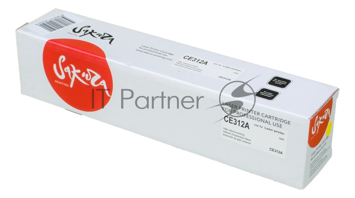 Картридж лазерный Sakura CE312A для HP LaserJet Pro CP1025/CP1025NW, желтый, 1000 к.