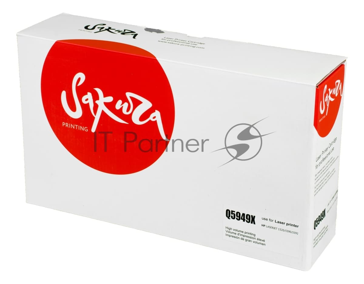 Картридж лазерный Sakura Q5949X для HPLaserJet 1320/1320n/1320nw/1320t/1320tn/M3390mfp/M3392mfp, черный, 6000 к.