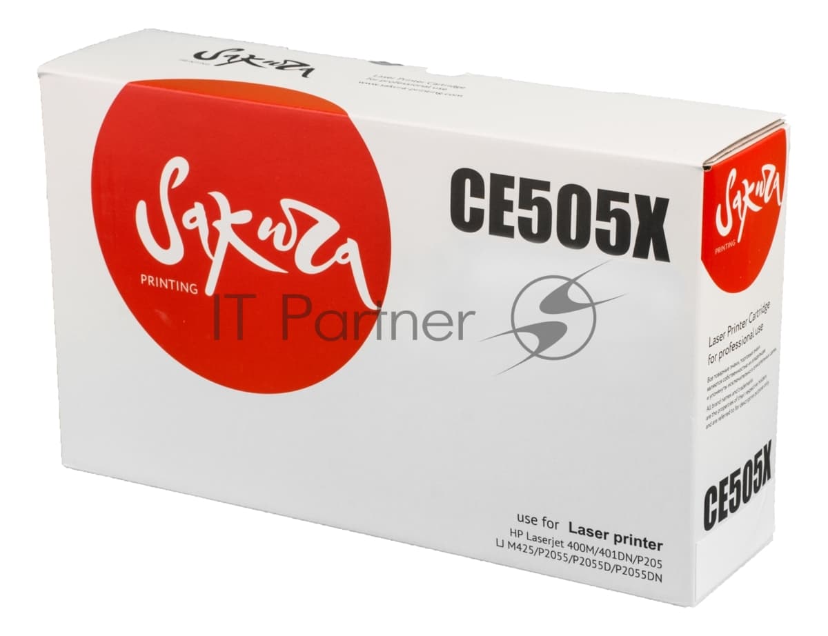 Картридж лазерный Sakura CE505X для HP LaserJet P2055, P2055D, P2055DN черный, 6500 к.