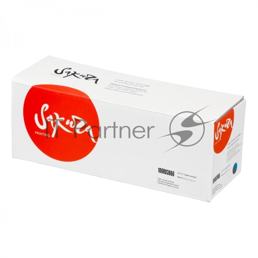 Картридж лазерный Sakura 106R03866 для Xerox Phaser VersaLink C500dn/C500n, C505S/C505X, голубой, 9 000 к.