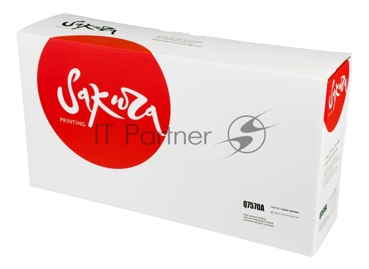 Картридж лазерный Sakura Q7570A для HP LJ M5025,M5035, черный, 15 000 к.