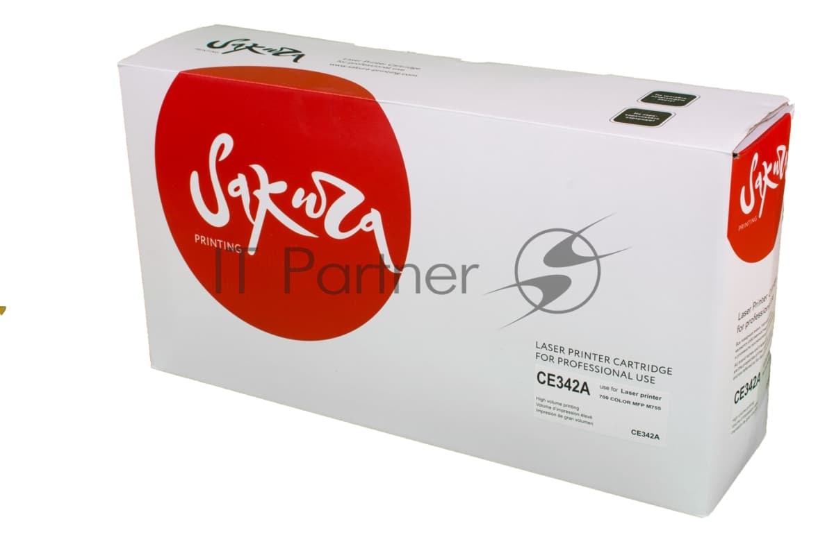 Картридж лазерный Sakura CE342A для HP LJ 700/775, желтый, 16 000 к.