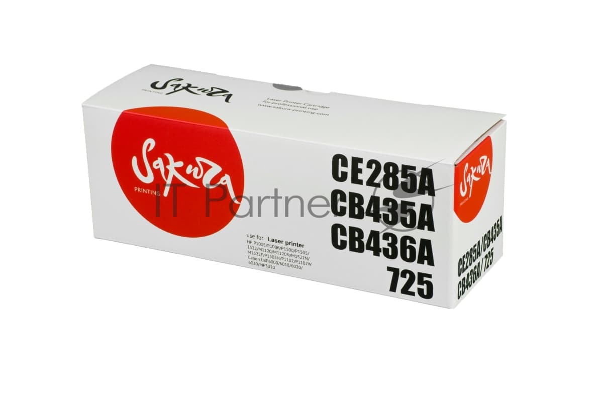 Картридж Sakura SACE285A/CB435A/436A/725 Black