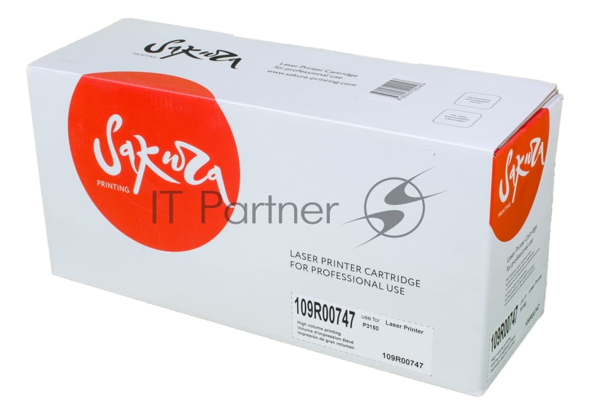 Картридж лазерный Sakura 109R00747 для Xerox P3150, черный, 5000 к.