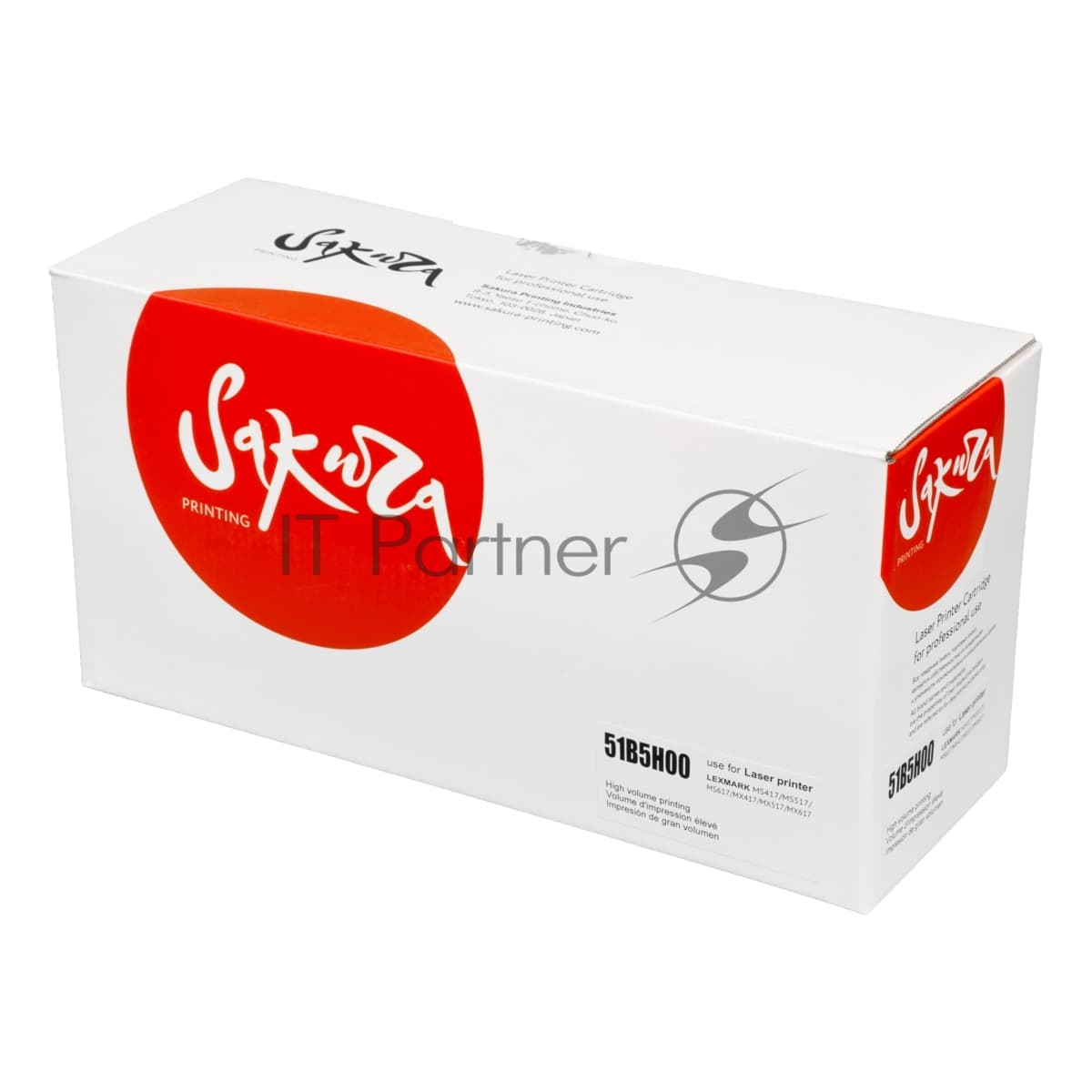 Картридж Sakura 51B5H00 для Lexmark MS417dn/MS517dn/MS617dn, MX417de/MX517de/MX617de, черный, 8 500 к.
