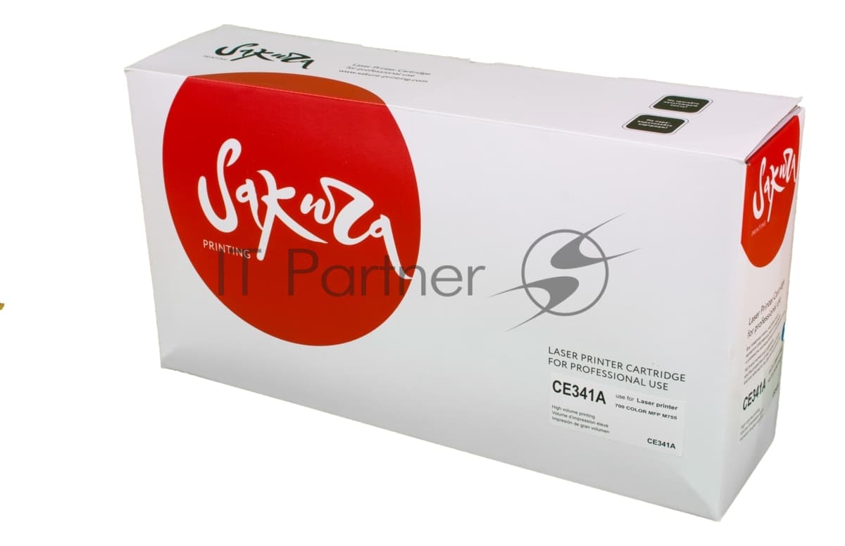 Картридж лазерный Sakura CE341A для HP LJ 700/775, синий, 16 000 к.