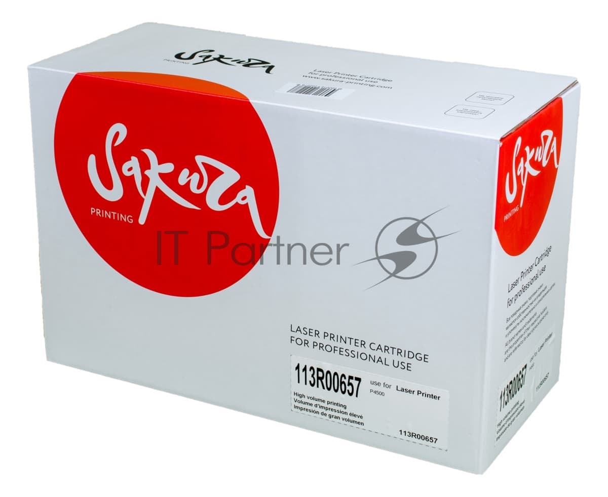 Картридж лазерный Sakura 113R00657 для Xerox P4500, черный, 18000 к.