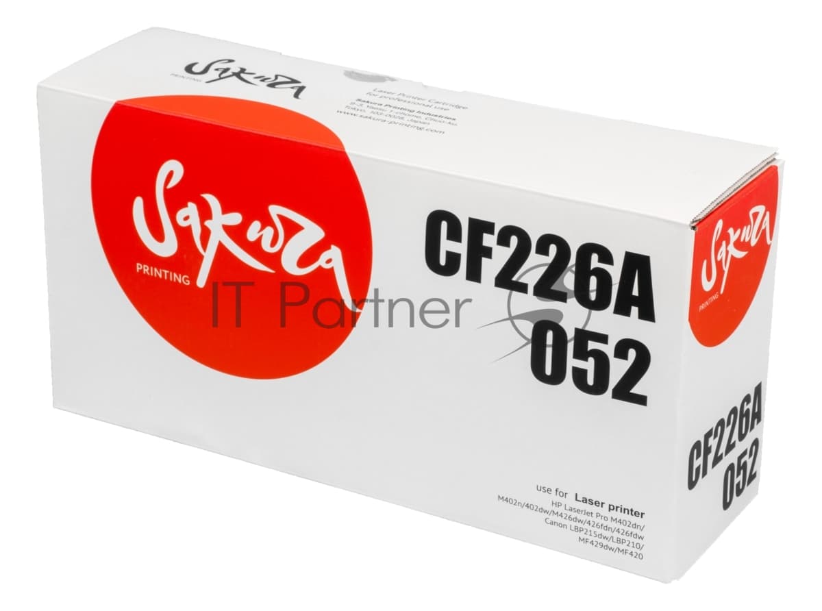Картридж Sakura CF226A/052 для HP и Canon, черный, 3 100 к.