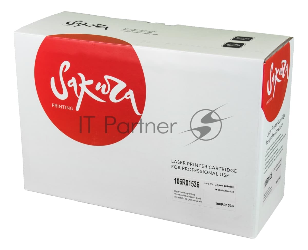Картридж лазерный Sakura 106R01536 для Xerox Phaser 4600/4620/4622, черный, 30 000 к.