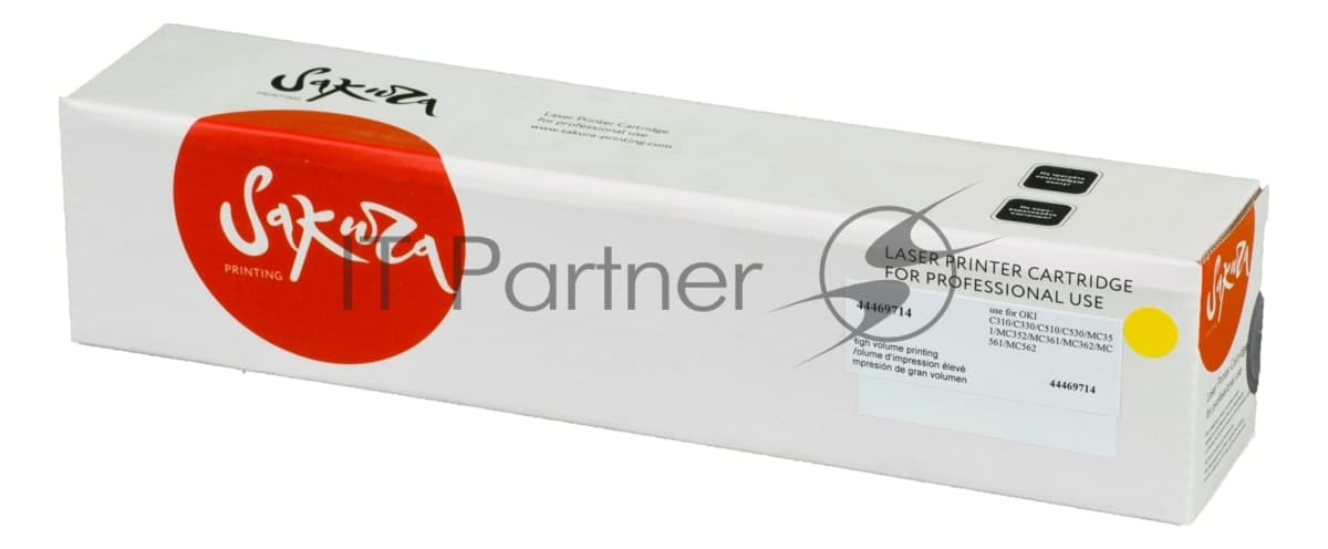 Картридж Sakura 44469714 для OKI C310/C330/C510/C530/MC351/MC352/MC361/MC362/MC561/MC562, желтый, 2000 к.