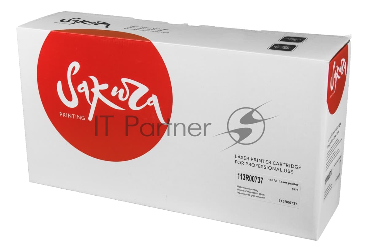 Картридж лазерный Sakura 113R00737 для Xerox Phaser 5335, черный,10 000 к.
