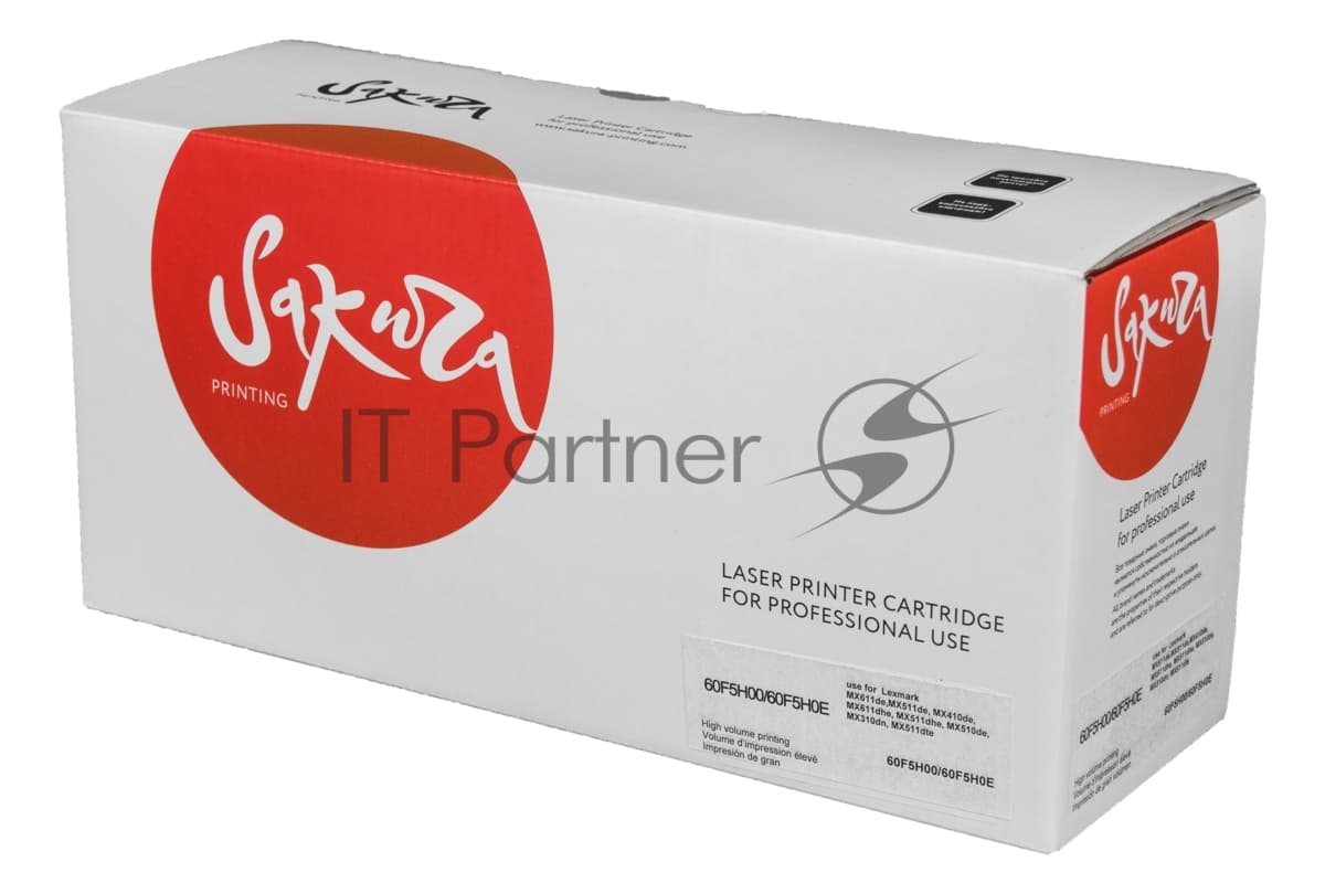 Картридж Sakura 60F5H00/60F5H0E для Lexmark MX611de,MX511de, MX410de, MX611dhe, MX511dhe, MX510de, MX310dn, MX511dte, черный, 10 000 к.