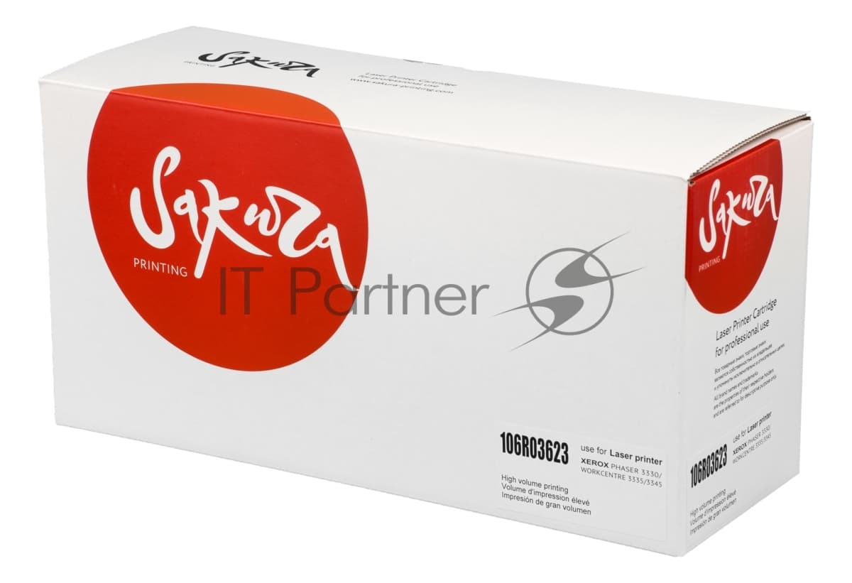 Картридж Sakura 106R03623 для Xerox Phaser-3330, WC-3335/3345, черный, 15 000к.