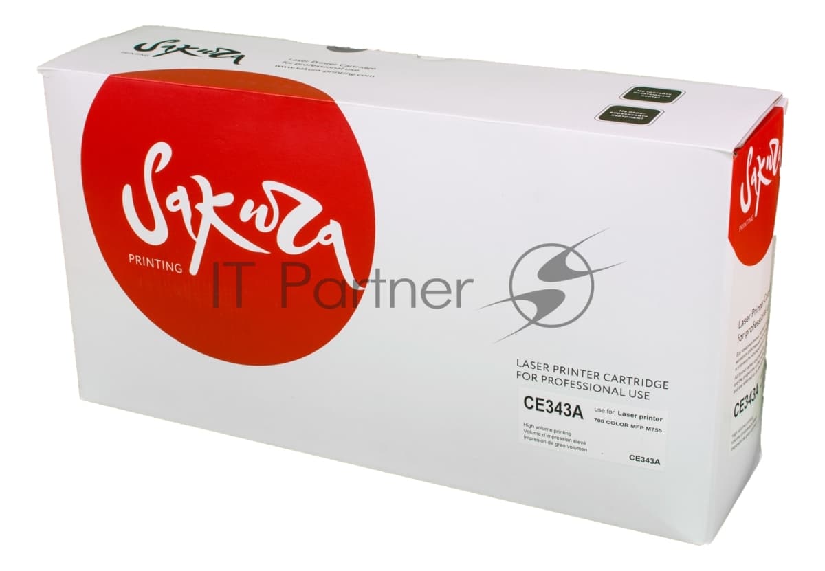 Картридж лазерный Sakura CE343A для HP LJ 700/775, пурпурный, 16 000 к.