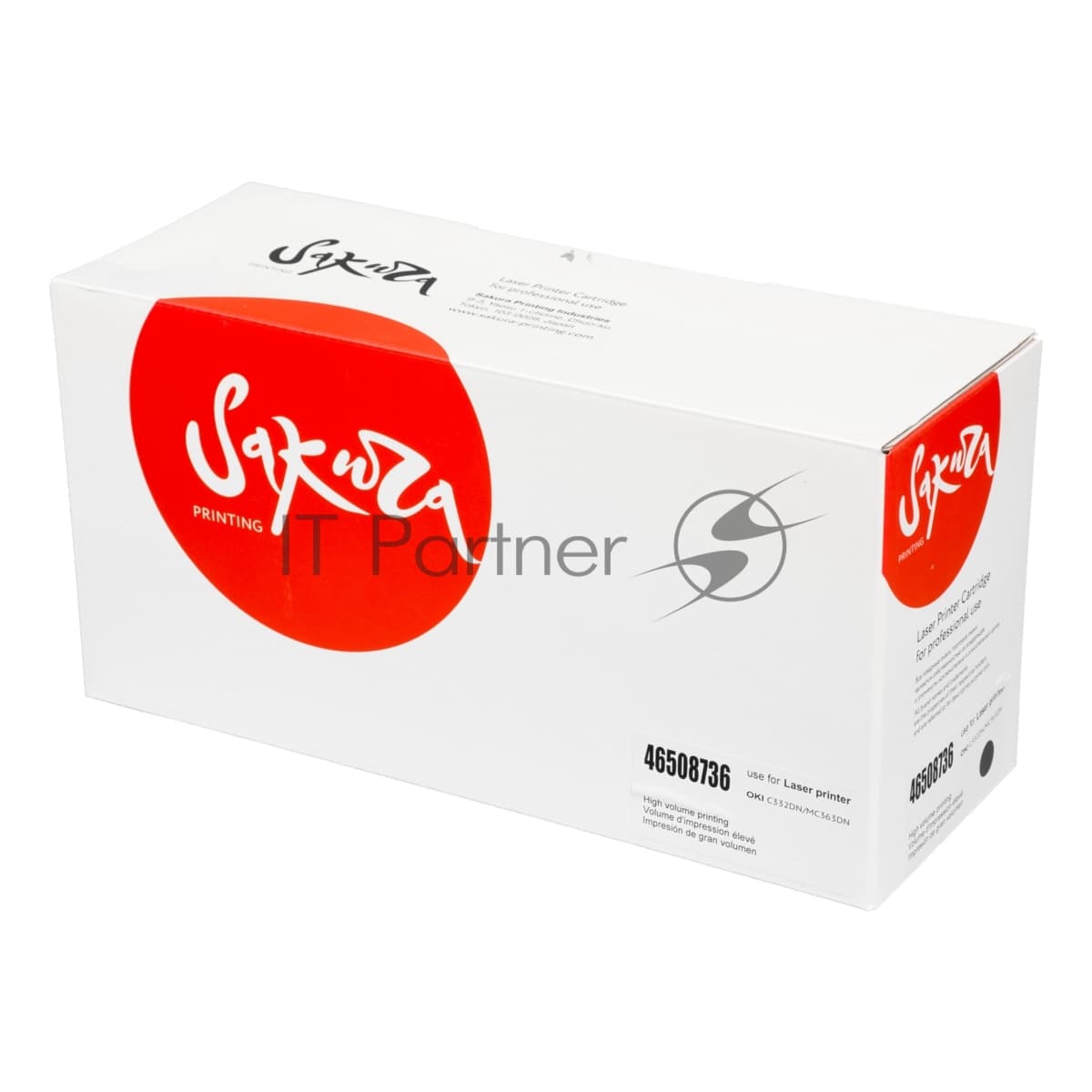 SA46508736 Картридж SAKURA 46508736 для OKI C332/ MC363, черный, 3 500 к.
