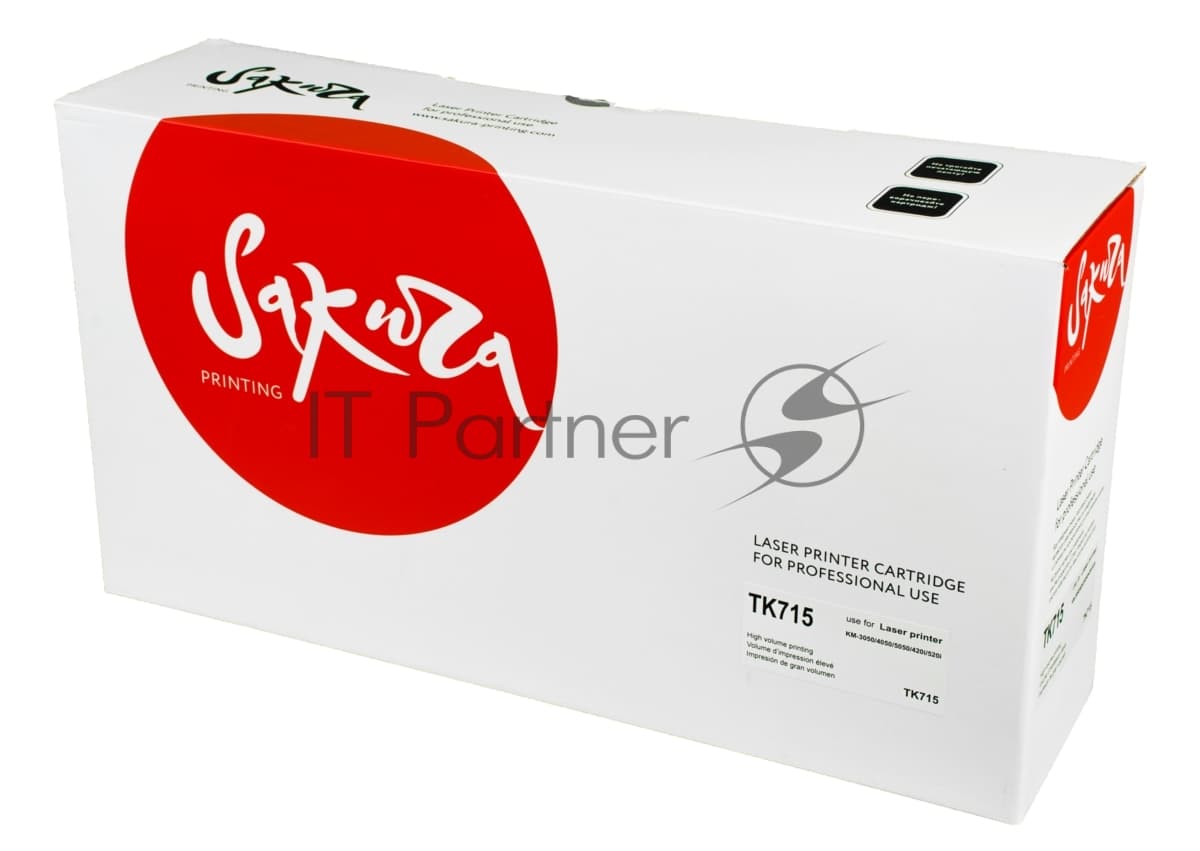 Картридж лазерный Sakura TK715 для Kyocera KM-3050, KM-4050, KM-5050, черный, 34 000 к.