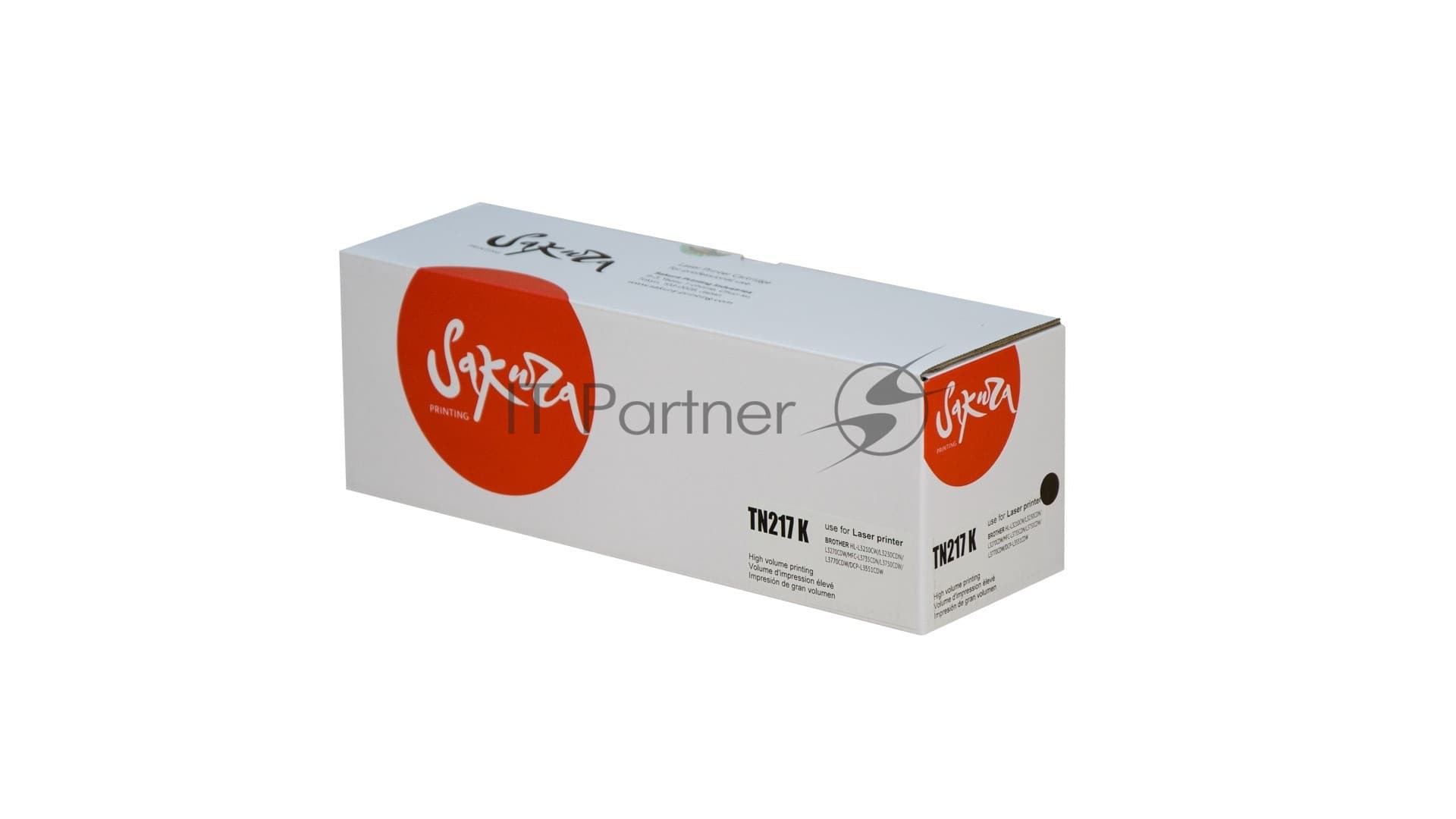 Картридж лазерный Sakura TN217BK для Brother DCP-L3550CDW/DCP-L3550/HL-L3230CDW/HL-L3230/MFC-L3770CDW/MFC-L3770, черный, 3000 к.