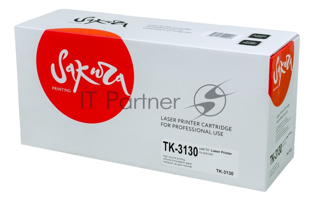 Картридж лазерный Sakura TK3130 для Kyocera Mita FS-4200/4300, черный, 25000 к.