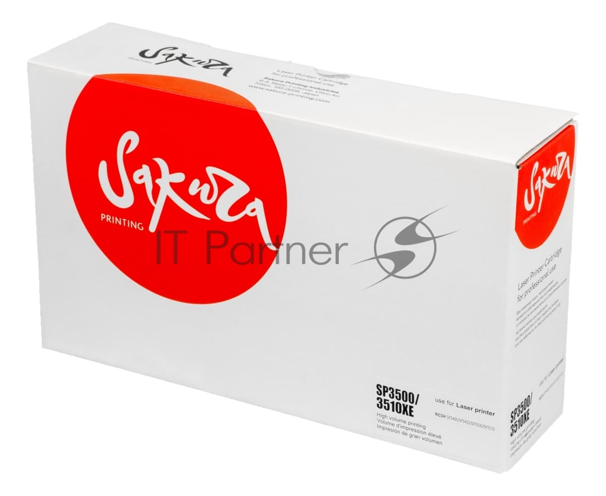 Картридж Sakura SP3500XE для Ricoh, черный, 6400 к.