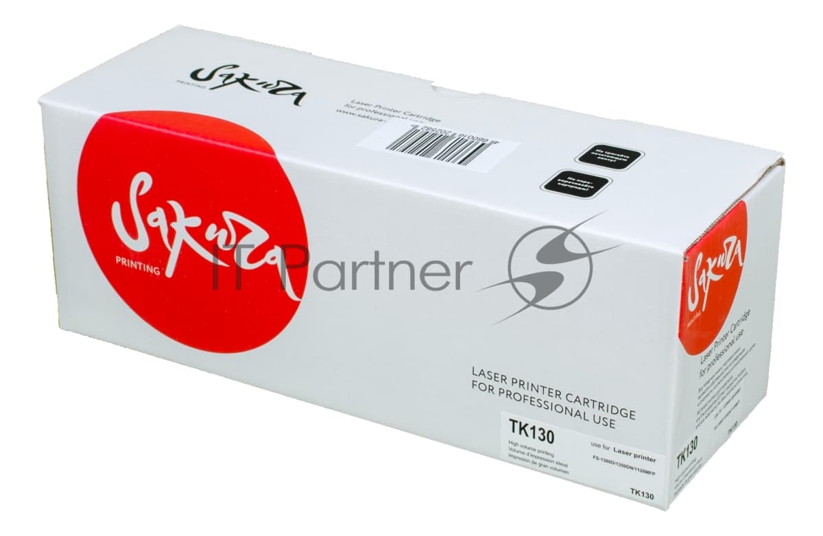 Картридж Sakura TK130/131/132/133/134 для Kyocera Mita FS-1028MFP/1128MFP/1300D/1300DN/1350DN, черный, 7200 к.